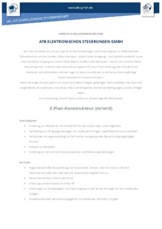 Elektroniker für Betriebstechnik