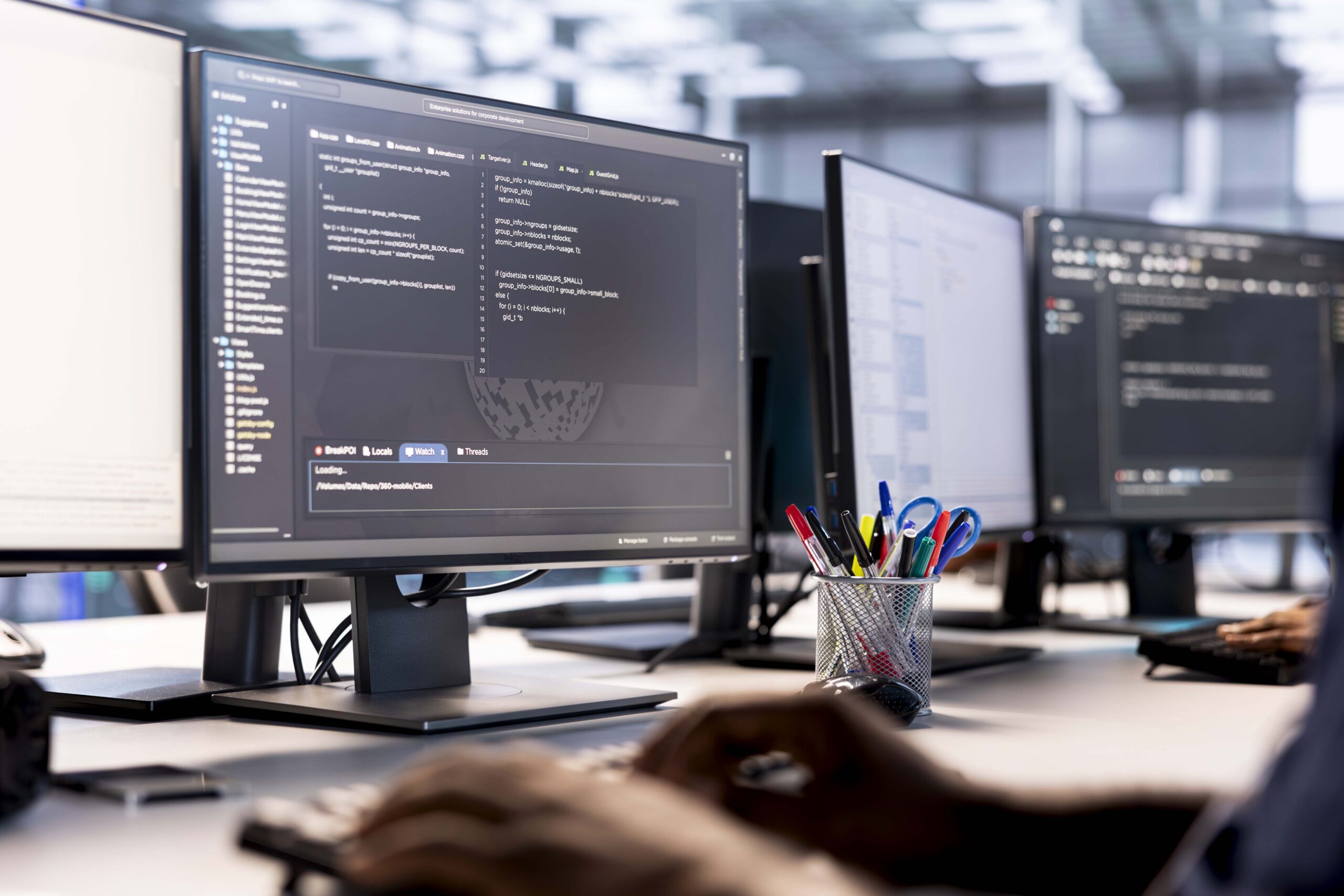 Software 1 close up server hub it professional debugging optimizing code 2 scaled